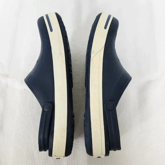 Men's Navy Blue Clogs - Picture 7 of 9